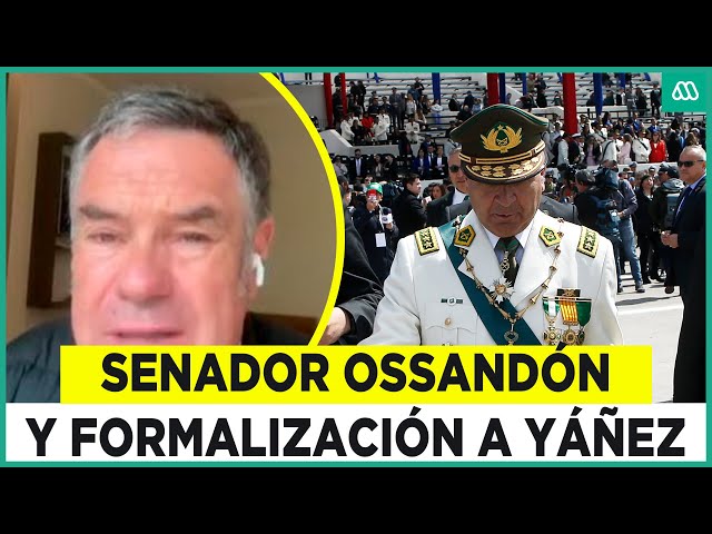 "Una vergüenza": Senador Ossandón critica duramente la formalización del General Yáñez