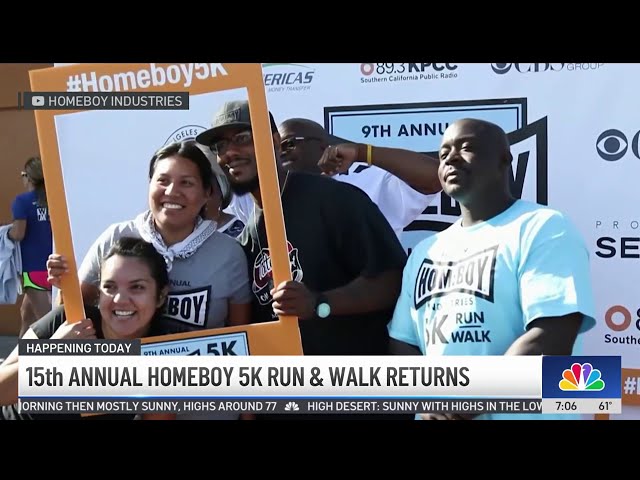 ⁣Do-gooders ready for Homeboy 5K Run/Walk