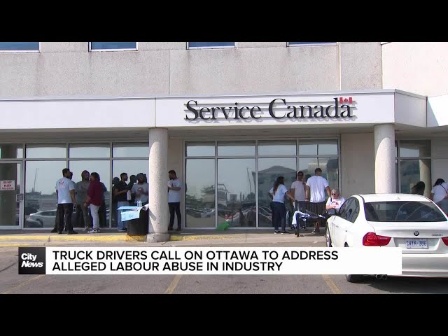 ⁣Truck drivers call on Ottawa to address labour abuse in industry