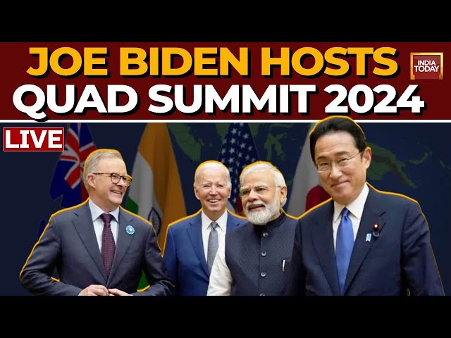 ⁣QUAD Summit 2024 LIVE: Joe Biden Hosts Quad 2024 In Delaware Ahead Of US 2024 Elections | India-US