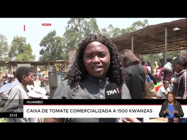 ⁣Huambo - Caixa de tomate comercializada a 1500 kwanzas