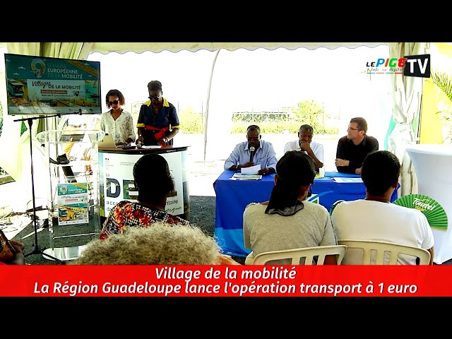 Village de la mobilité : La région Guadeloupe lance l'opération transport à 1 euros