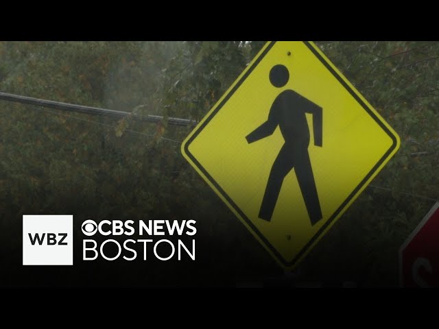 ⁣Woman in hospital after being struck by car in Massachusetts crosswalk