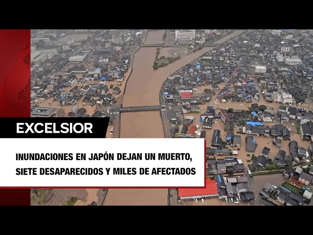 Inundaciones en Japón dejan un muerto, siete desaparecidos y miles de afectados