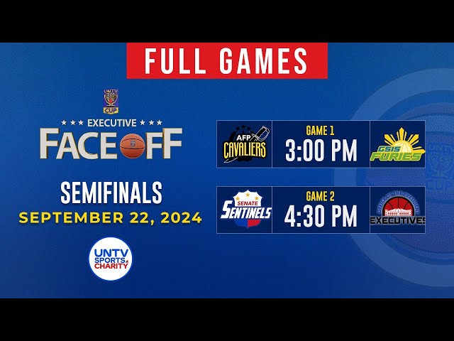 ⁣LIVE FULL GAMES: UNTV Cup Executive Face-Off at Novadeci Convention Center, QC | Sep. 22, 2024