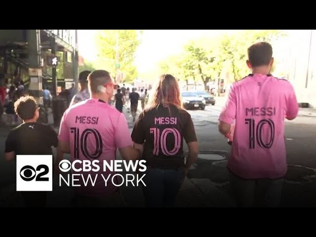 Lionel Messi jerseys everywhere in the Bronx