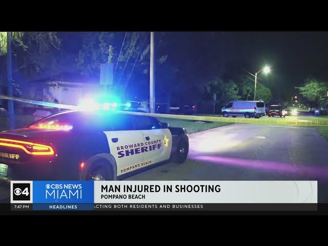 Man hospitalized after Pompano Beach shooting