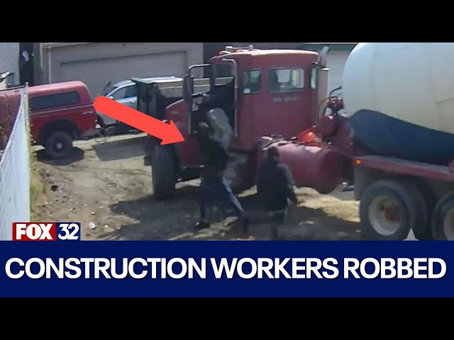 ⁣Armed robbers target construction workers on Chicago's South Side