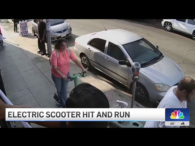 Search for hit-and-run scooter rider who injured elderly man in Koreatown