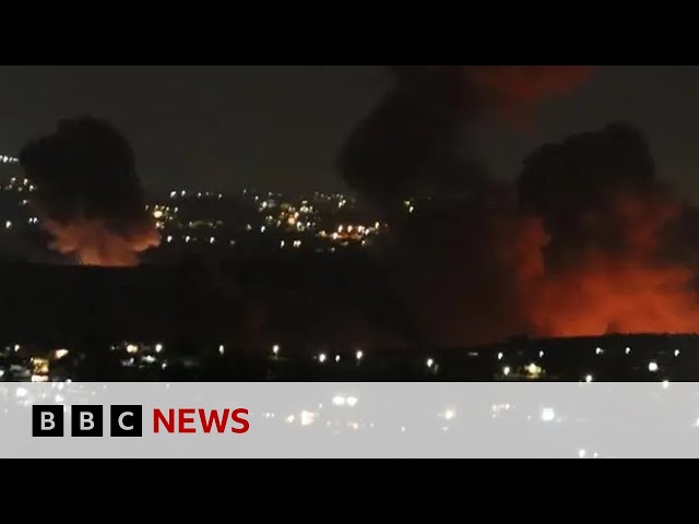 ⁣Dozens of rockets fired into Israel from Lebanon, IDF says | BBC News