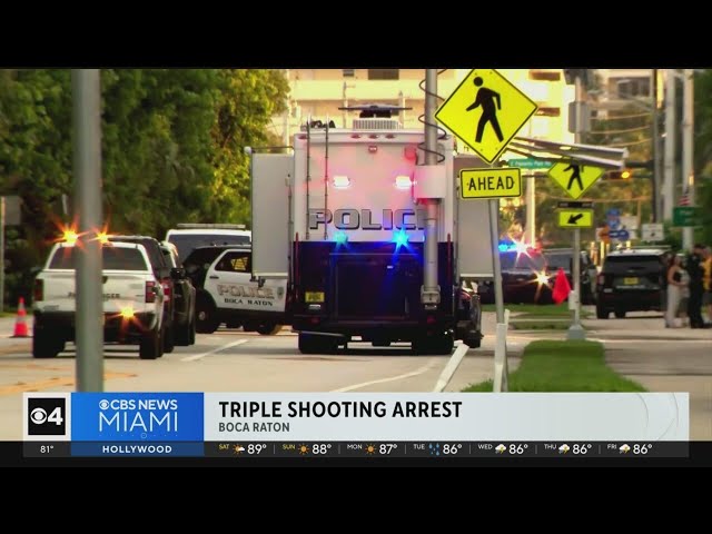 ⁣Arrest made in deadly Boca Raton triple shooting