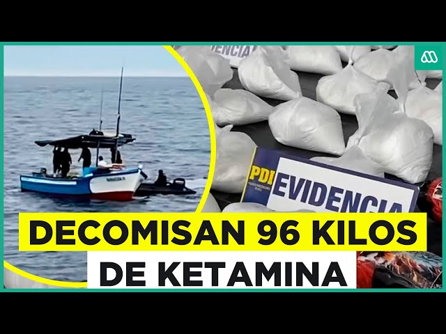 Decomisan 96 kilos de ketamina en Arica: La ingresaban en lanchas desde Perú