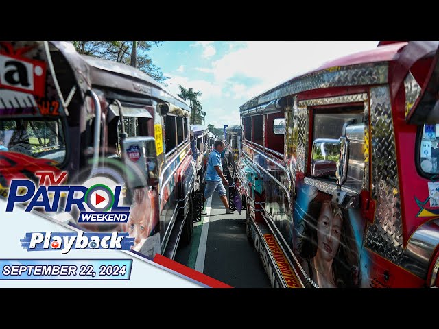 ⁣TV Patrol Weekend Playback | September 22, 2024