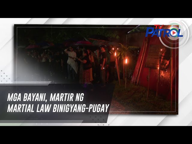 ⁣Mga bayani, martir ng Martial Law binigyang-pugay | TV Patrol