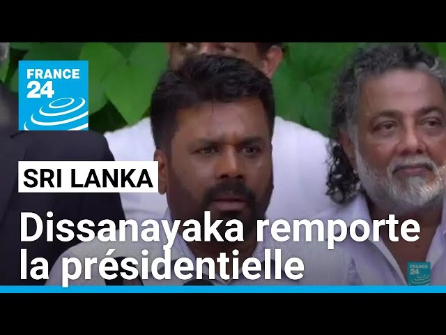 Sri Lanka : le candidat de gauche Dissanayaka vainqueur de l'élection présidentielle • FRANCE 2