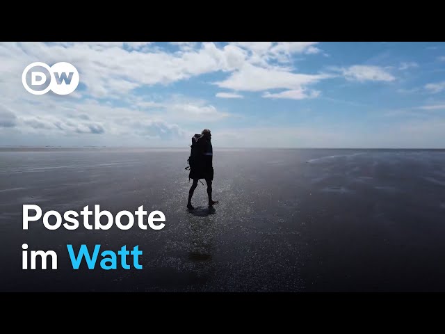 Barfuß durch das Meer: Wattpostbote Knud Knudsen | DW Reporter