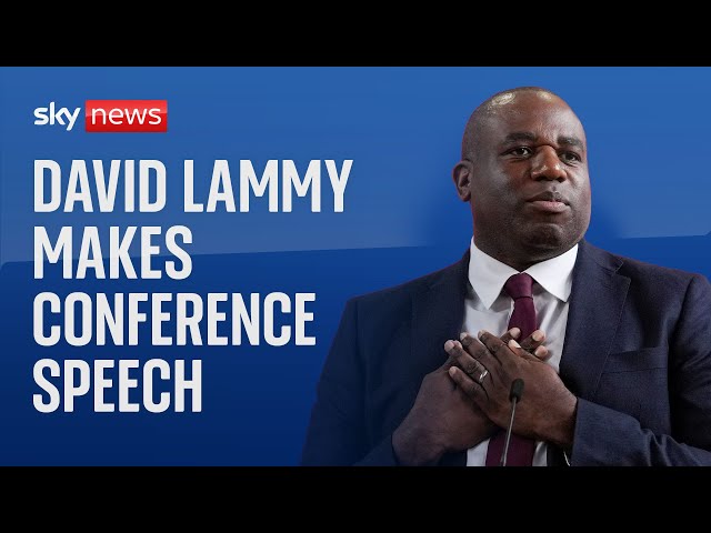 ⁣Watch live: Foreign Minister David Lammy speaks at the Labour Party Conference