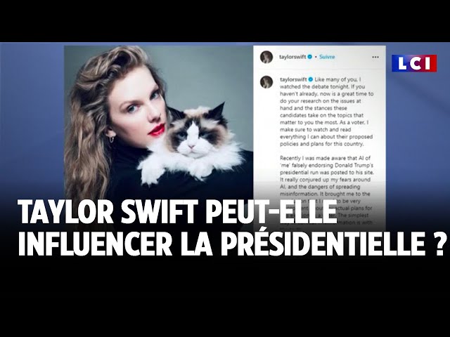 ⁣Présidentielle américaine : Taylor Swift peut-elle influencer le vote ?