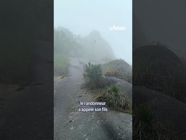 ⁣Un randonneur chinois survit à sa chute grâce un arbuste