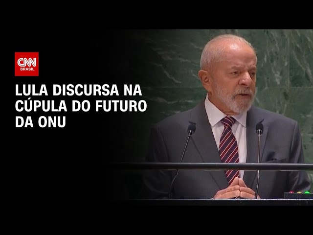 ⁣Lula discursa na cúpula do futuro da ONU | AGORA CNN