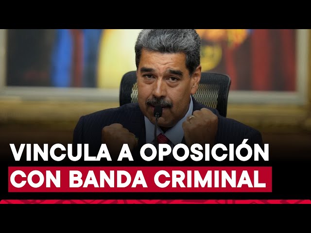 ⁣Nicolás Maduro acusa a oposición de conspirar con el Tren de Aragua para sacarlo del poder