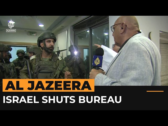 ⁣Israel orders closure of Al Jazeera office in Ramallah | Al Jazeera Newsfeed