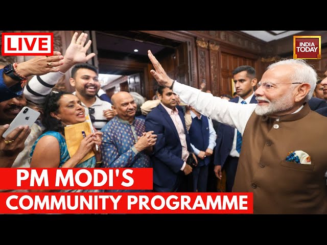 ⁣PM Modi Live From New York: PM Modi Speech Live |PM Modi's Community Programme |PM Modi In US