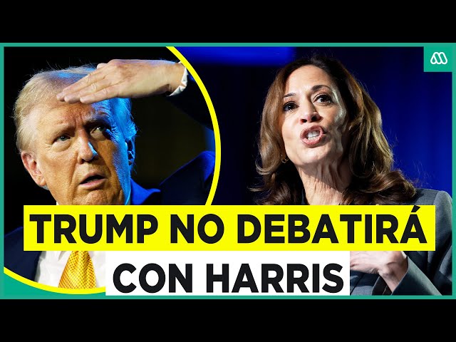 ⁣Trump no quiere debatir de nuevo con Kamala Harris: "Ya es demasiado tarde"