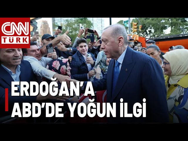 Cumhurbaşkanı Erdoğan New York'ta! Erdoğan Türkevi'in Girişinde Yoğun İlgiyle Karşıladı!