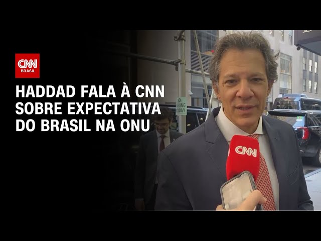 ⁣Haddad fala à CNN sobre expectativa do Brasil na ONU | AGORA CNN