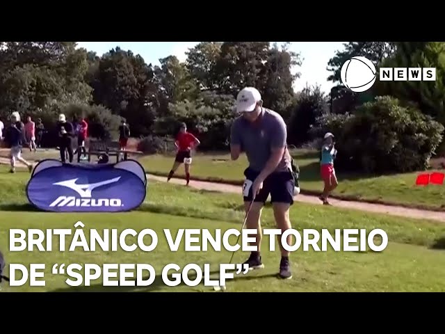 ⁣Britânico vence torneio de golfe que mistura rapidez com precisão