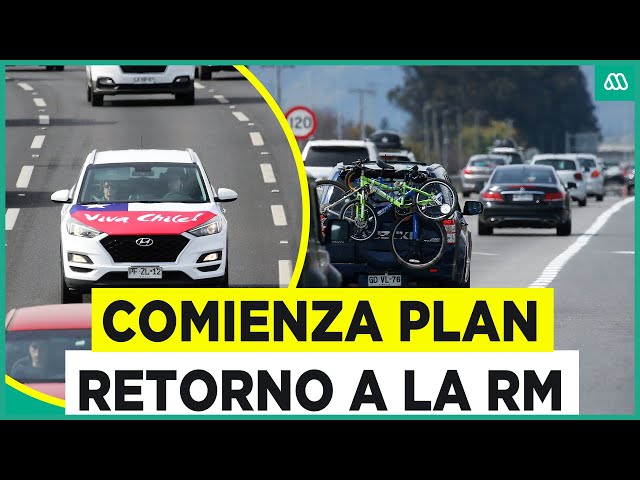 Comienza el plan retorno a la capital: Más de 900 mil vehículos han ingresado a la RM