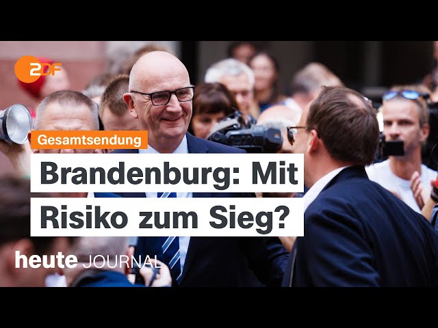 ⁣heute journal vom 22.09.2024 Wahlkrimi in Brandenburg, Olaf Scholz in New York