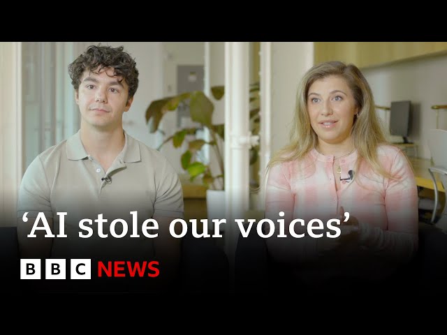 ⁣Voice artists sue tech company for 'stealing their voices' | BBC News