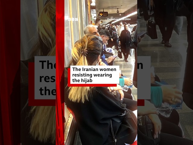 ⁣The Iranian women resisting wearing the hijab. #Iran #BBCNews