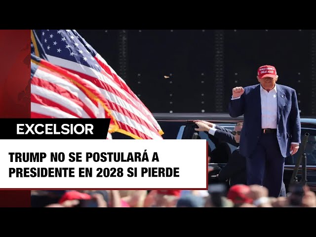 ⁣Trump no se postulará a presidente en 2028 si pierde la próxima elección en EU