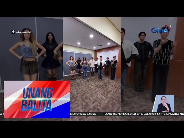 ⁣SB19 at KATSEYE, trending ang "Touch" at "Gento" dance collabs | Unang Balita