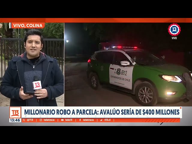 Millonario robo a parcela en Colina: Avalúo sería de $400 millones