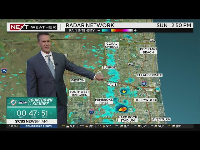 South Florida 3 p.m. Weather Forecast 9/22/2024