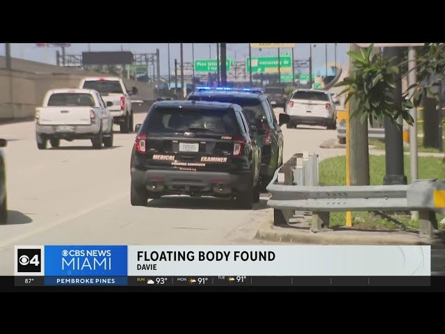 Dead man found in Davie canal