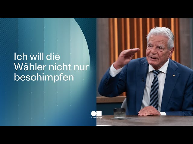 Nach den Wahlen: Was wird aus Deutschland, Herr Gauck? | Caren Miosga