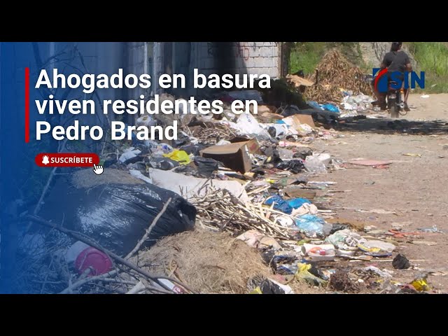 ⁣Ahogados en basura viven residentes en Pedro Brand