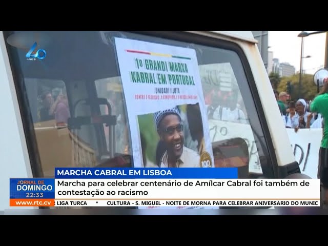 ⁣Lisboa: Marcha para celebrar centenário de Amílcar Cabral foi também de contestação ao racismo