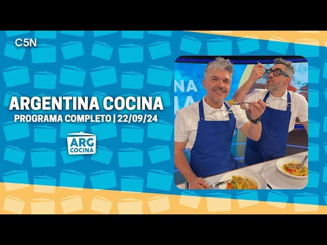 ARGENTINA COCINA - 22/9 | BUÑUELOS DE ESPINACA, ARROZ CON POLLO, BERENJENAS EN ESCABECHE Y TIRAMISÚ