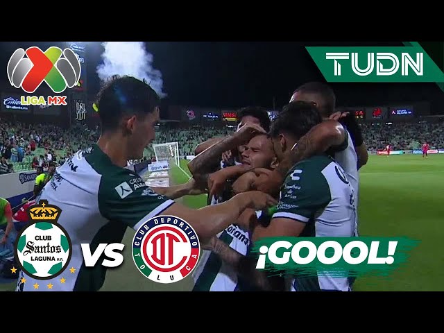 ¡GOL LAGUNERO! Villalba define bien | Santos 1-0 Toluca | Liga Mx -AP2024 - J9 | TUDN