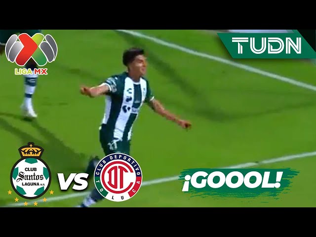 ¡CAYÓ EL SEGUNDO! Echeverría define a lo CRACK | Santos 2-0 Toluca | Liga Mx -AP2024 - J9 | TUDN