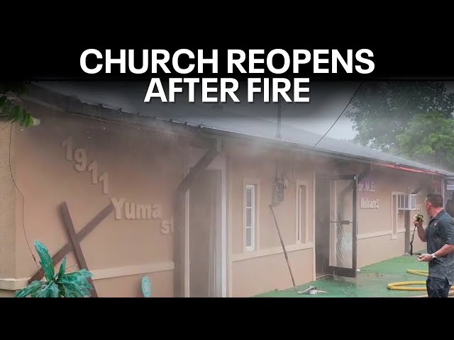 ⁣Fort Worth church reopens 4 months after devastating fire