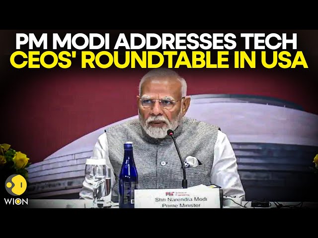 PM Modi US Visit: Prime Minister Narendra Modi Addresses Tech CEOs' roundtable in New York, USA