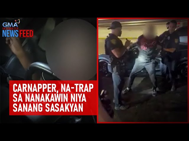 ⁣Carnapper, na-trap sa nanakawin niya sanang sasakyan | GMA Integrated Newsfeed