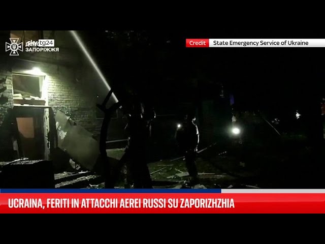 Ucraina, feriti in attacchi aerei russi su Zaporizhzhia